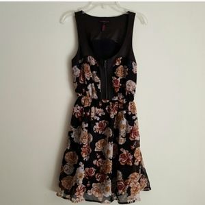 Material girls flowers and skulls dress